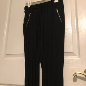 Women’s Black Parachute Pants